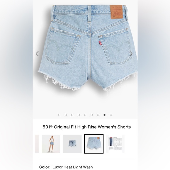 501® ORIGINAL FIT HIGH RISE WOMEN'S SHORTS - Picture 5 of 15
